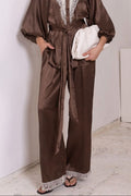 Paris Satin Pant Chocolate